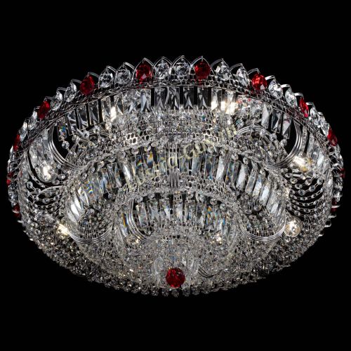 Люстра Тройное Кольцо пластинка красная в Самаре Гусь Хрустальный