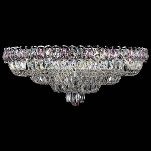 Люстра Тройное Кольцо пластинка розовая в Самаре Гусь Хрустальный