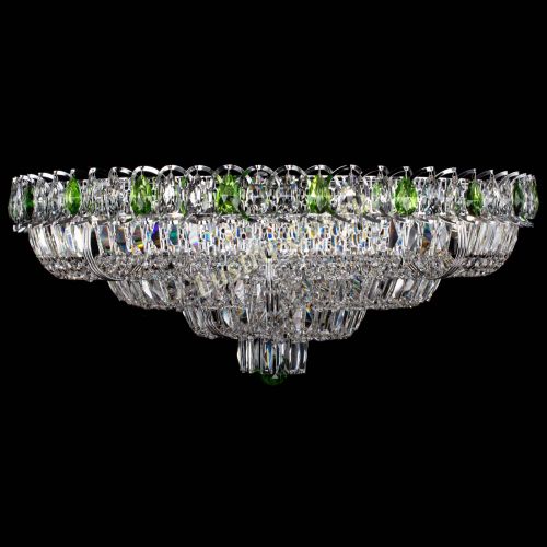 Люстра Тройное Кольцо пластинка зеленая в Самаре Гусь Хрустальный