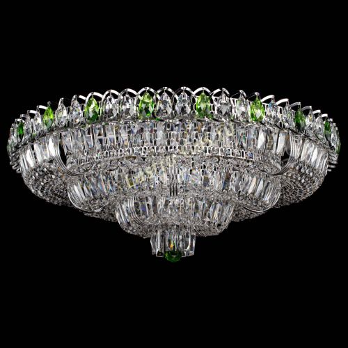 Люстра Тройное Кольцо пластинка зеленая в Самаре Гусь Хрустальный