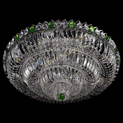 Люстра Тройное Кольцо пластинка зеленая в Самаре Гусь Хрустальный