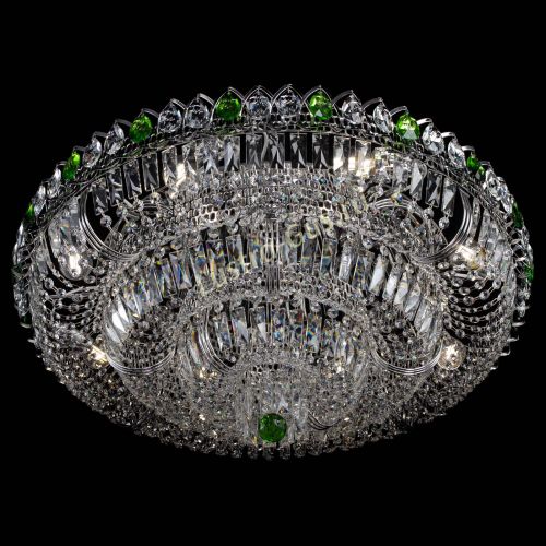 Люстра Тройное Кольцо пластинка зеленая в Самаре Гусь Хрустальный