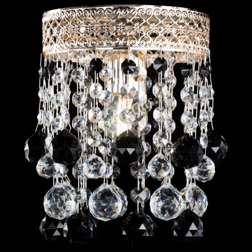 Люстра Венеция №1 шар черная в Самаре Гусь Хрустальный