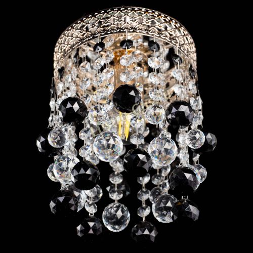 Люстра Венеция №1 шар черная в Самаре Гусь Хрустальный