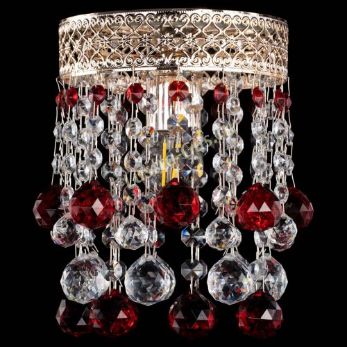 Люстра Венеция №1 шар красная в Самаре Гусь Хрустальный
