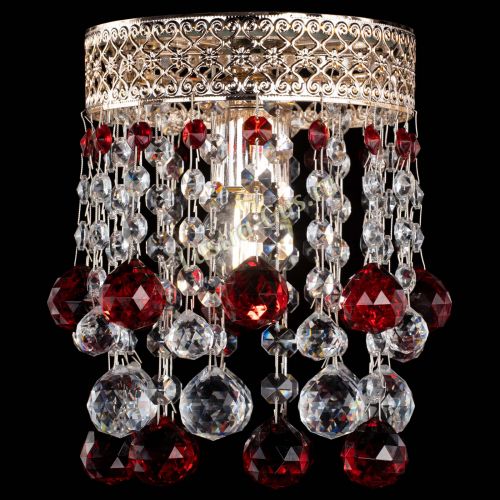 Люстра Венеция №1 шар красная в Самаре Гусь Хрустальный