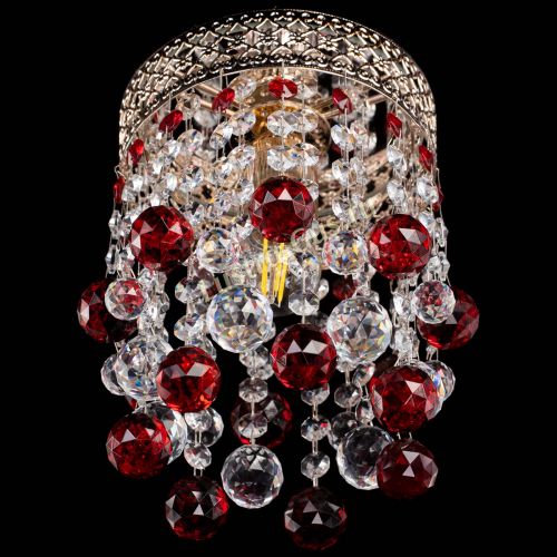 Люстра Венеция №1 шар красная в Самаре Гусь Хрустальный