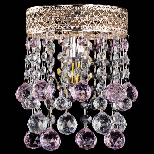 Люстра Венеция №1 шар розовая в Самаре Гусь Хрустальный