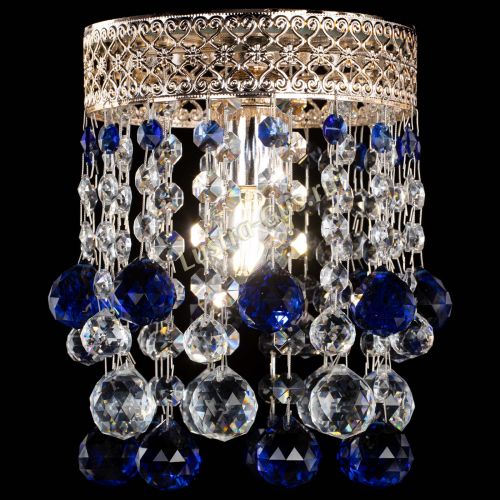Люстра Венеция №1 шар синяя в Самаре Гусь Хрустальный
