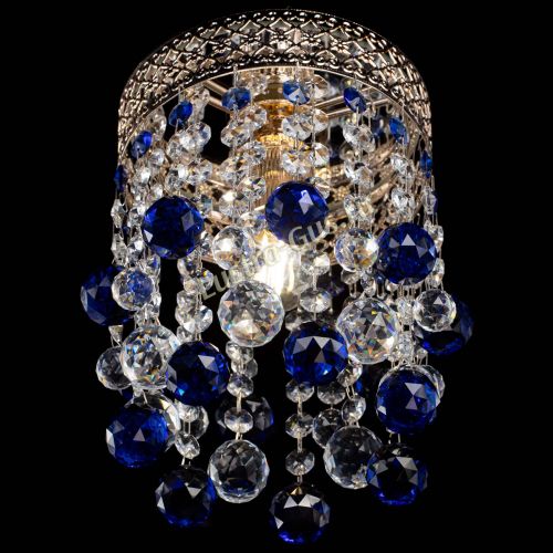 Люстра Венеция №1 шар синяя в Самаре Гусь Хрустальный