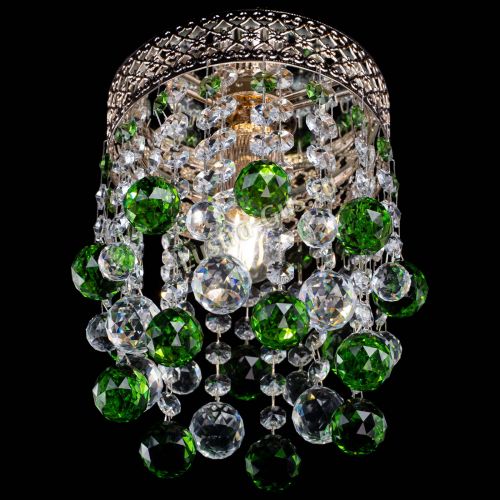 Люстра Венеция №1 шар зеленая в Самаре Гусь Хрустальный