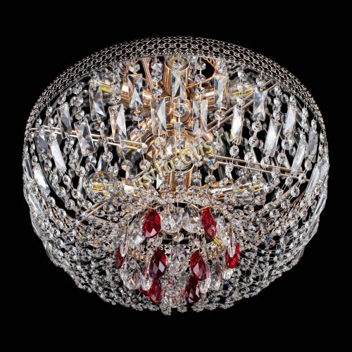 Люстра Венеция Астра красная №5 в Самаре Гусь Хрустальный