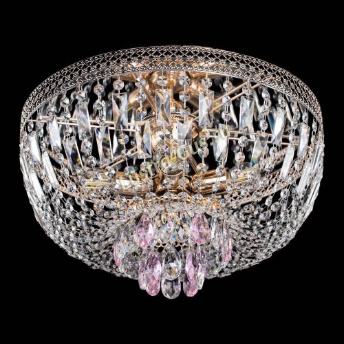 Люстра Венеция Астра розовая №5 в Самаре Гусь Хрустальный