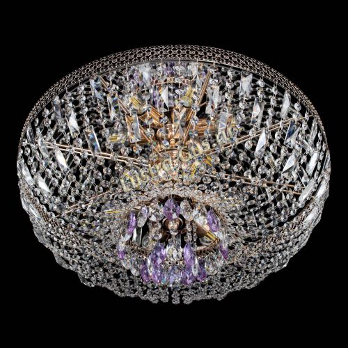 Люстра Венеция Астра №6 фиолетовая в Самаре Гусь Хрустальный