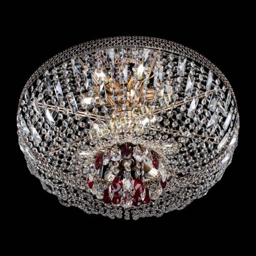 Люстра Венеция Астра №6 красная в Самаре Гусь Хрустальный