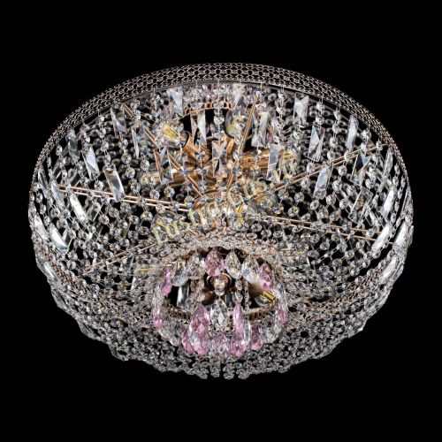 Люстра Венеция Астра №6 розовая в Самаре Гусь Хрустальный