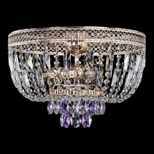 Люстра Венеция Астра №3 фиолетовая в Самаре Гусь Хрустальный