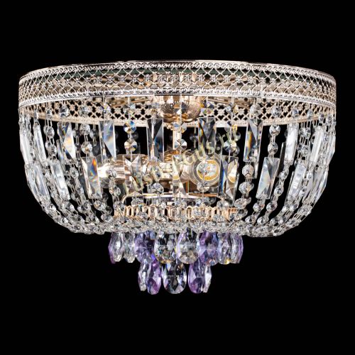 Люстра Венеция Астра №3 фиолетовая в Самаре Гусь Хрустальный