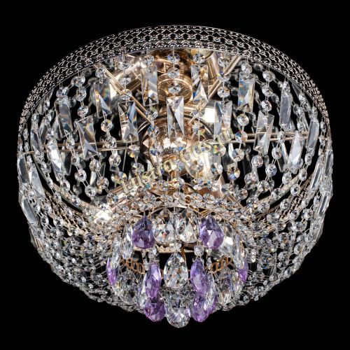 Люстра Венеция Астра №3 фиолетовая в Самаре Гусь Хрустальный
