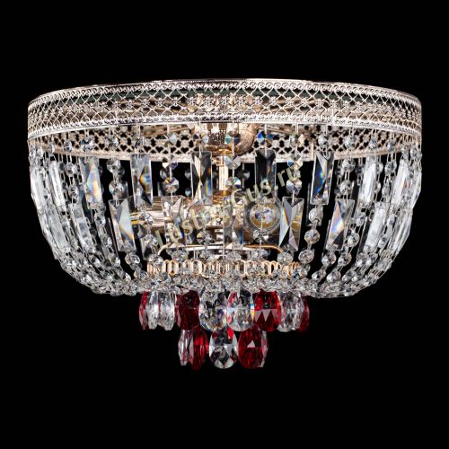 Люстра Венеция Астра №3 красная в Самаре Гусь Хрустальный