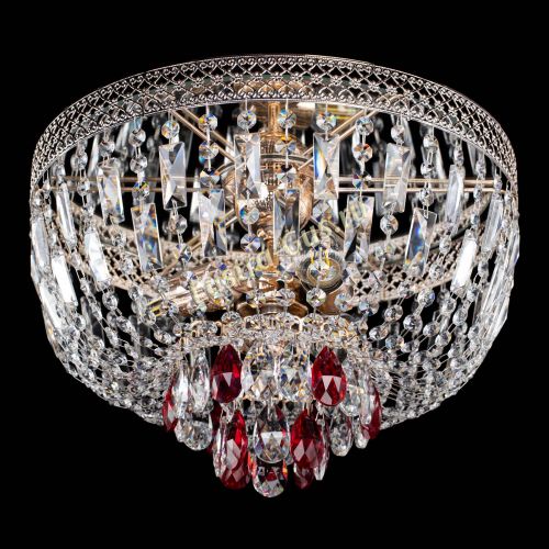 Люстра Венеция Астра №3 красная в Самаре Гусь Хрустальный