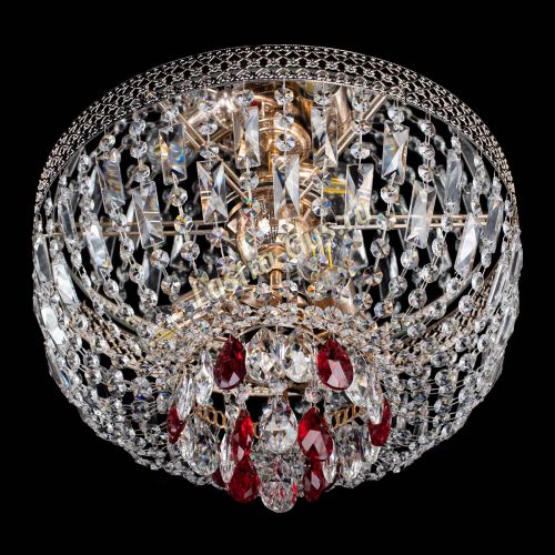 Люстра Венеция Астра №3 красная в Самаре Гусь Хрустальный