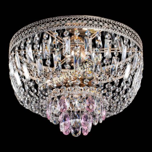 Люстра Венеция Астра №3 розовая в Самаре Гусь Хрустальный