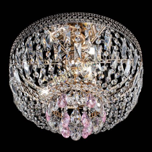 Люстра Венеция Астра №3 розовая в Самаре Гусь Хрустальный