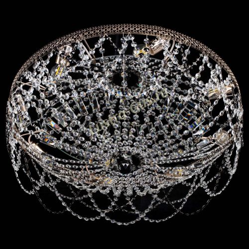 Люстра Венеция Ажур черная в Самаре Гусь Хрустальный