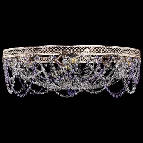 Люстра Венеция Ажур фиолетовая в Самаре Гусь Хрустальный