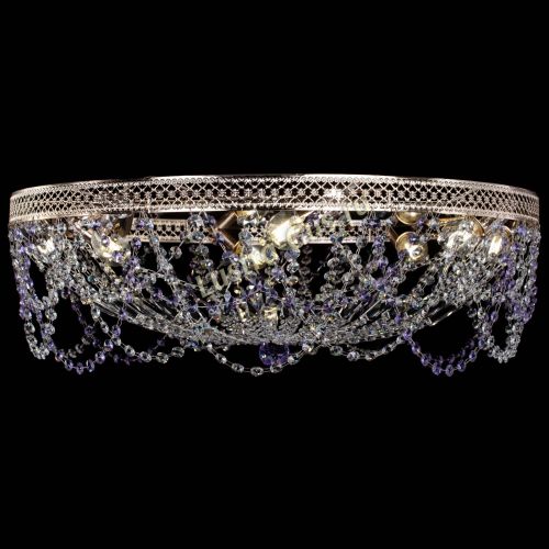 Люстра Венеция Ажур фиолетовая в Самаре Гусь Хрустальный