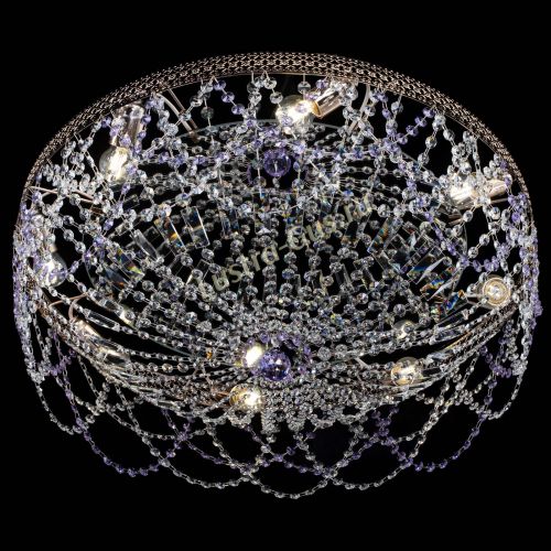 Люстра Венеция Ажур фиолетовая в Самаре Гусь Хрустальный