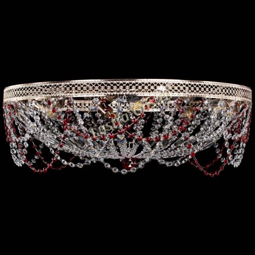 Люстра Венеция Ажур красная в Самаре Гусь Хрустальный