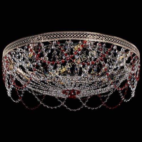 Люстра Венеция Ажур красная в Самаре Гусь Хрустальный