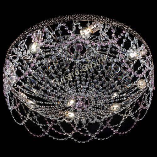 Люстра Венеция Ажур розовая в Самаре Гусь Хрустальный