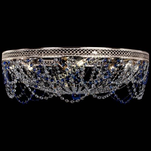 Люстра Венеция Ажур синяя в Самаре Гусь Хрустальный