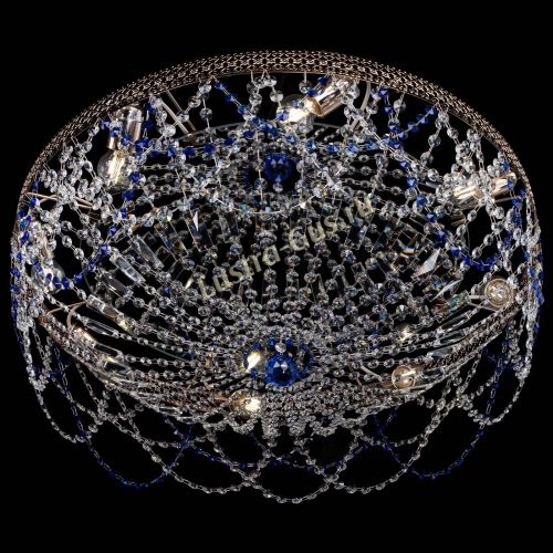 Люстра Венеция Ажур синяя в Самаре Гусь Хрустальный