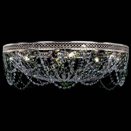 Люстра Венеция Ажур зеленая в Самаре Гусь Хрустальный