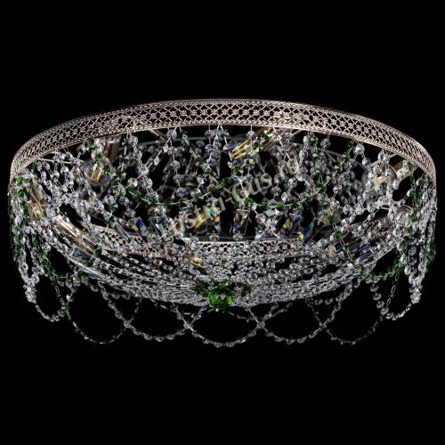 Люстра Венеция Ажур зеленая в Самаре Гусь Хрустальный