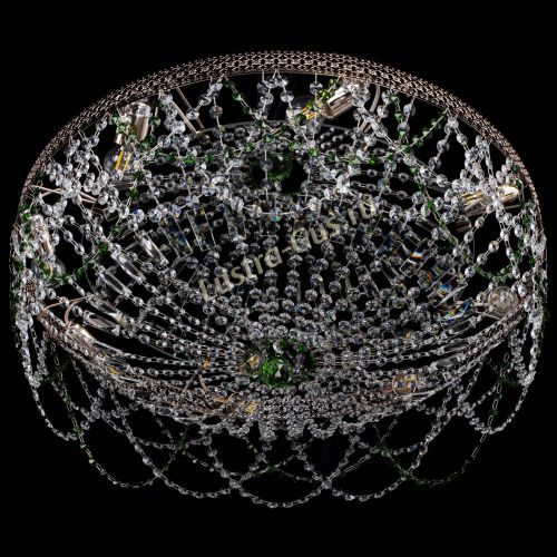 Люстра Венеция Ажур зеленая в Самаре Гусь Хрустальный