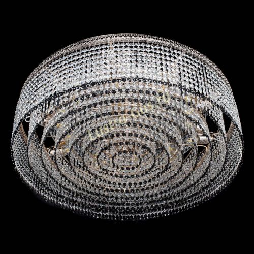 Люстра Венеция Капель №10 оптикон черная в Самаре Гусь Хрустальный