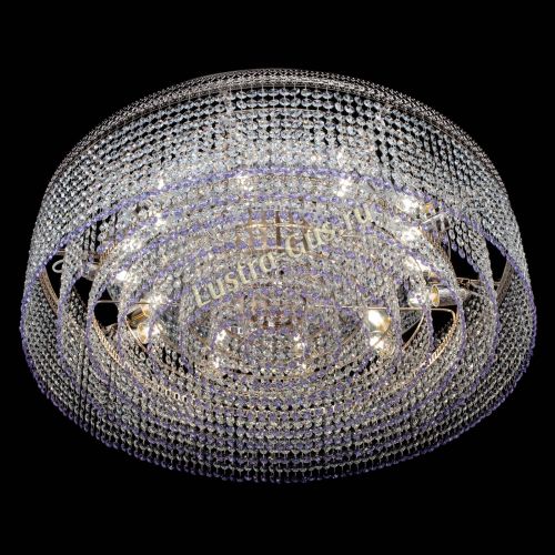 Люстра Венеция Капель №10 оптикон фиолетовая в Самаре Гусь Хрустальный