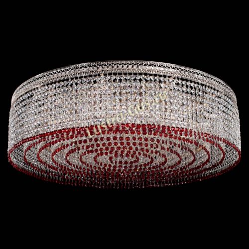 Люстра Венеция Капель №10 оптикон красная в Самаре Гусь Хрустальный