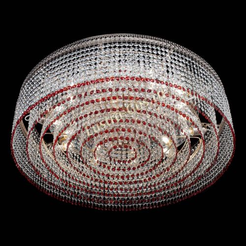 Люстра Венеция Капель №10 оптикон красная в Самаре Гусь Хрустальный