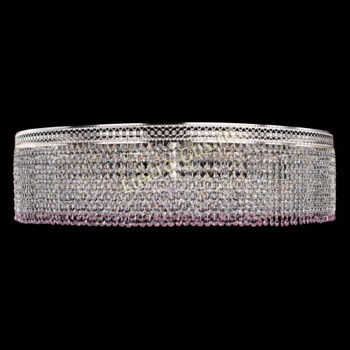 Люстра Венеция Капель №10 оптикон розовая в Самаре Гусь Хрустальный