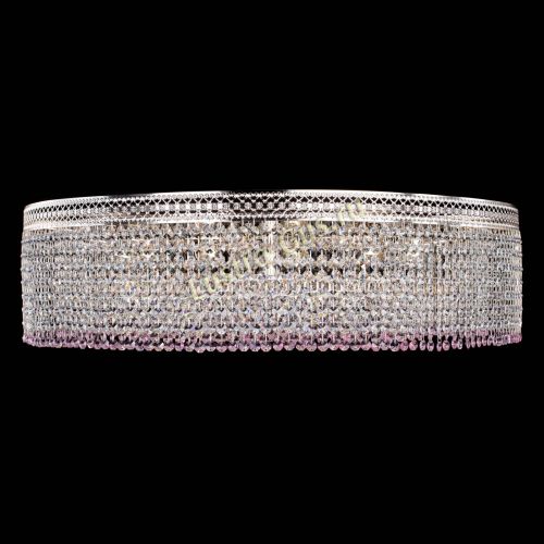 Люстра Венеция Капель №10 оптикон розовая в Самаре Гусь Хрустальный