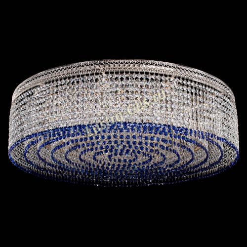 Люстра Венеция Капель №10 оптикон синяя в Самаре Гусь Хрустальный