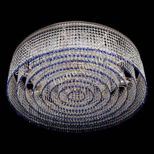 Люстра Венеция Капель №10 оптикон синяя в Самаре Гусь Хрустальный