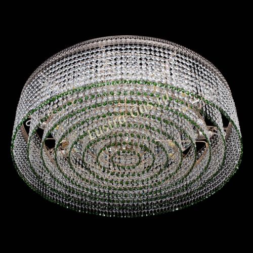 Люстра Венеция Капель №10 оптикон зеленая в Самаре Гусь Хрустальный
