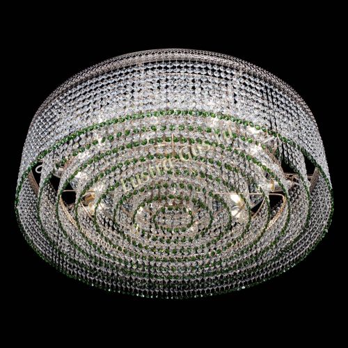 Люстра Венеция Капель №10 оптикон зеленая в Самаре Гусь Хрустальный